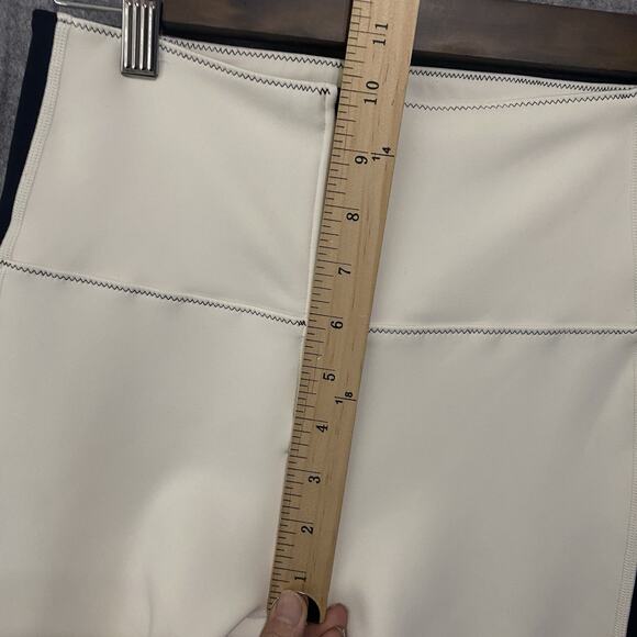 Bandier X Solid & Striped Scuba Leggings Womens Sz S Cream Neoprene‎ Soleil - Picture 7 of 8